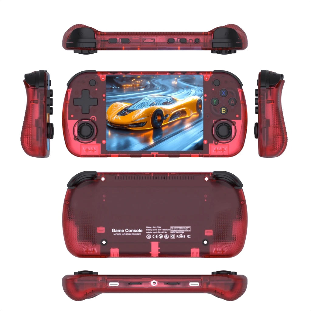 R36H PRO/R36HPROMAX Retro Handheld Console Linux+Arkos Open Source WIFI 4.2 Inch IPS 64GB Portable Game Player