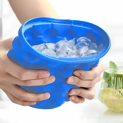 1Pc-Silicone Ice Cube Maker Portable Bucket Wine Ice Cooler Beer Cabinet Space Saving Kitchen Tools Drinking Whiskey Freeze