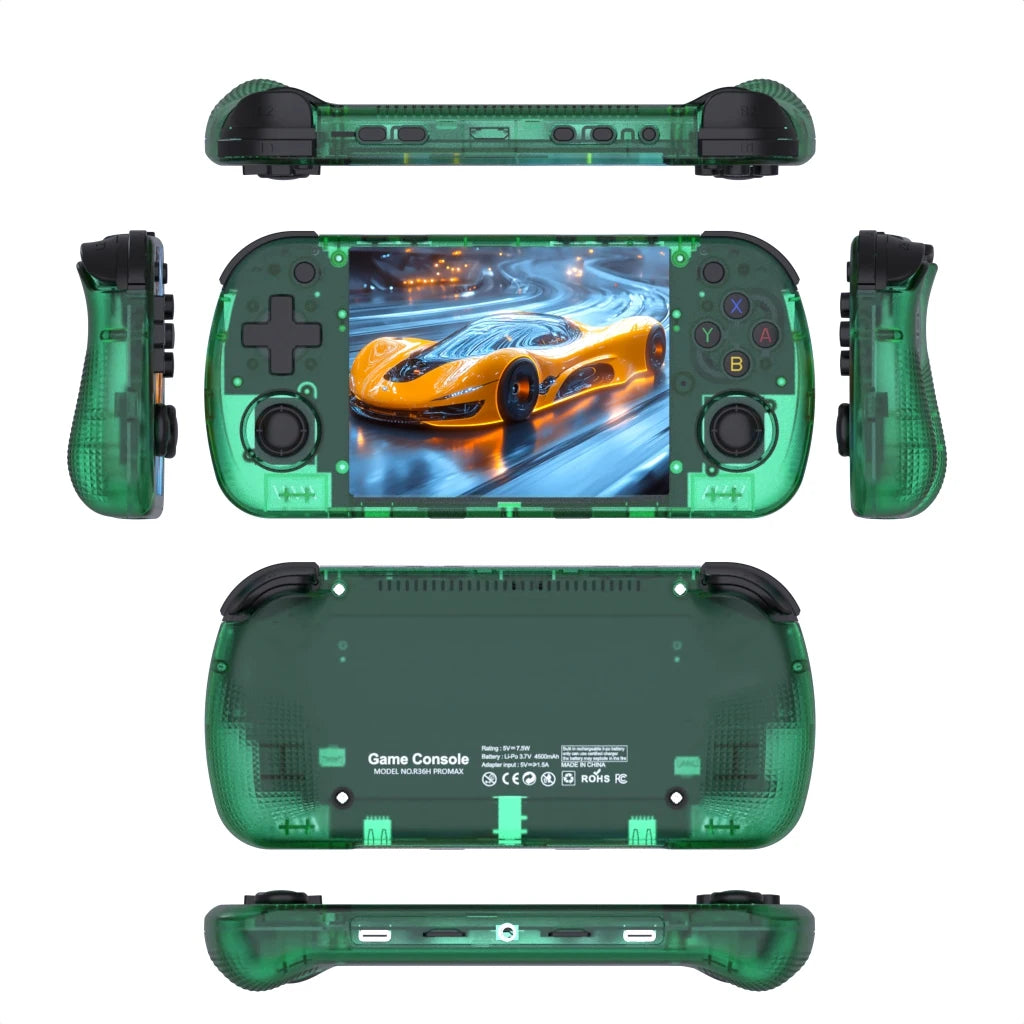 R36H PRO/R36HPROMAX Retro Handheld Console Linux+Arkos Open Source WIFI 4.2 Inch IPS 64GB Portable Game Player